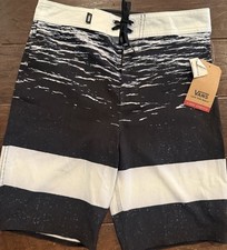 Boy's Youth Sz 14 Vans 4 Way Stretch Paneled Board Shorts Swim Trunks NWT