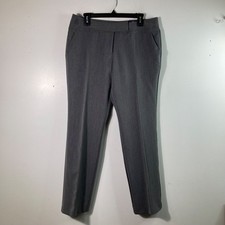 Womens Worthington Petite Modern Fit Straight Leg Pants Gray 12P NWT Polyester S