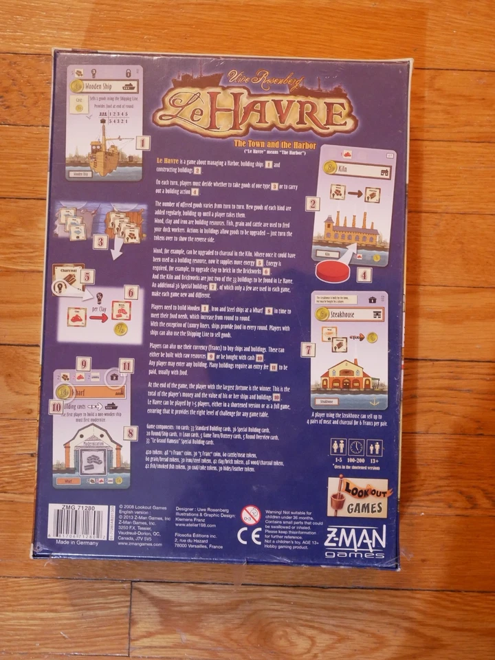 Juego de mesa Le Havre Z-Man 2016 con minijuego Le Grand Hameau Foto 2 de 2
