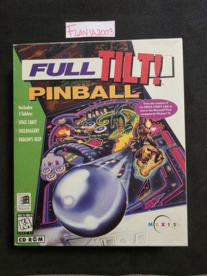 VINTAGE Full Tilt Pinball PC CD-ROM Windows 3.1/95/APPLE Big Box Edition