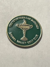1975 Ryder Cup 1" Coin Style Golf Marker - Laurel Valley Golf Club - A Beauty!