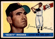 1955 Topps #1 Dusty Rhodes Very Good NY Giants                  ID:219779