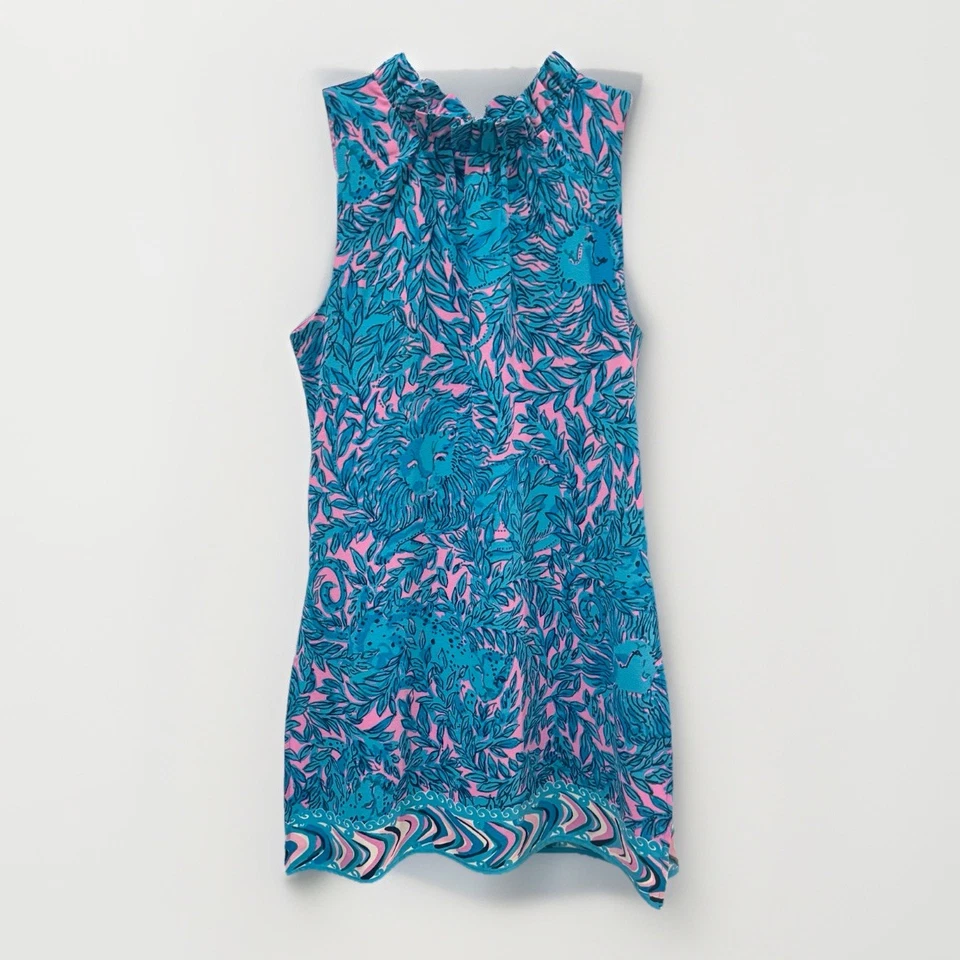 Vestido Mameluco Lilly Pulitzer Adalina Talla 4 Bermudas Azul You Grow Niña Preppy Foto 3 de 4