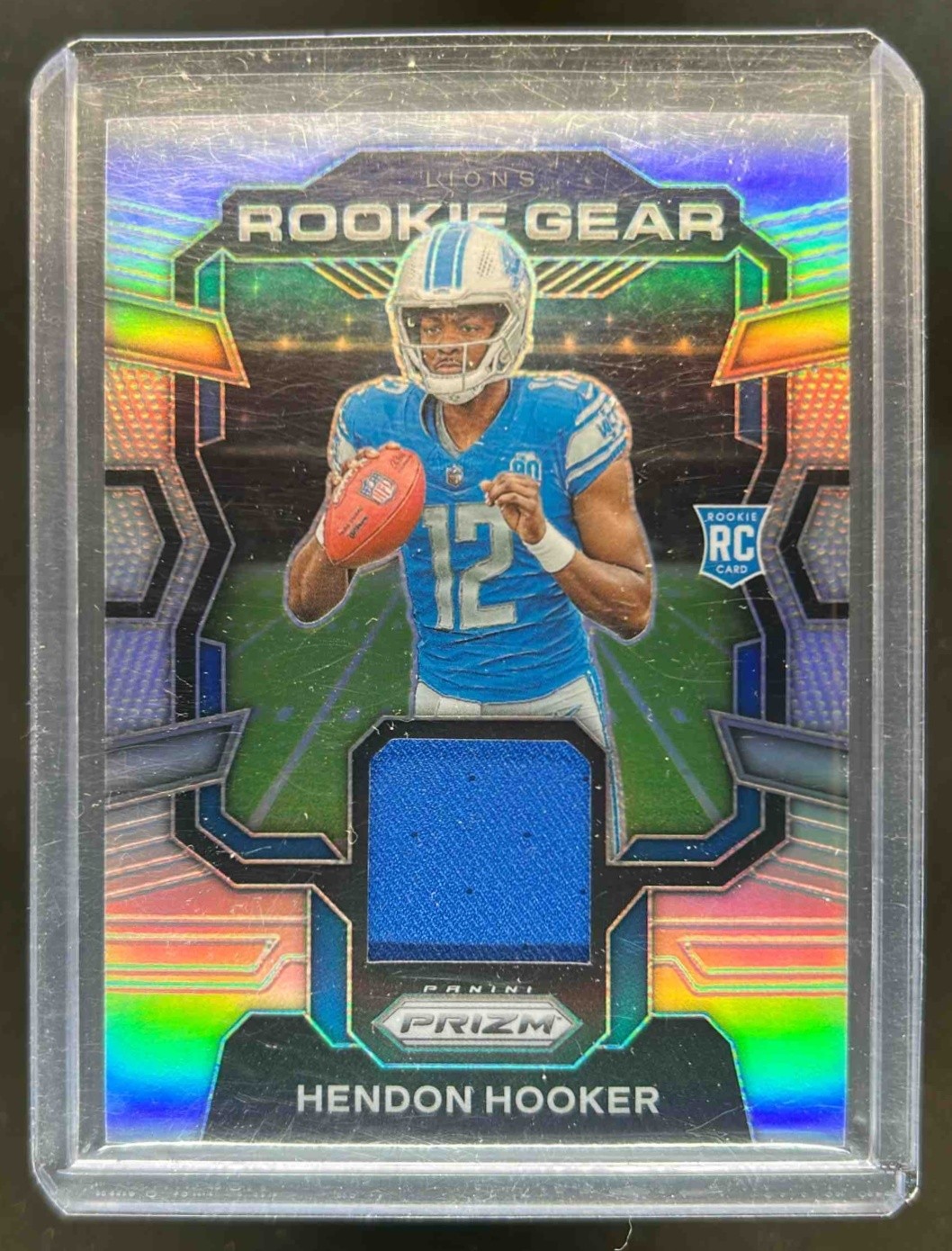 2023 Prizm Hendon Hooker Rookie Gear RC Jersey #RG-HH Lions