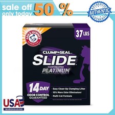 ARM  HAMMER Platinum SLIDE Easy Clean, Clumping Litter, Multi-Cat, 37 lb