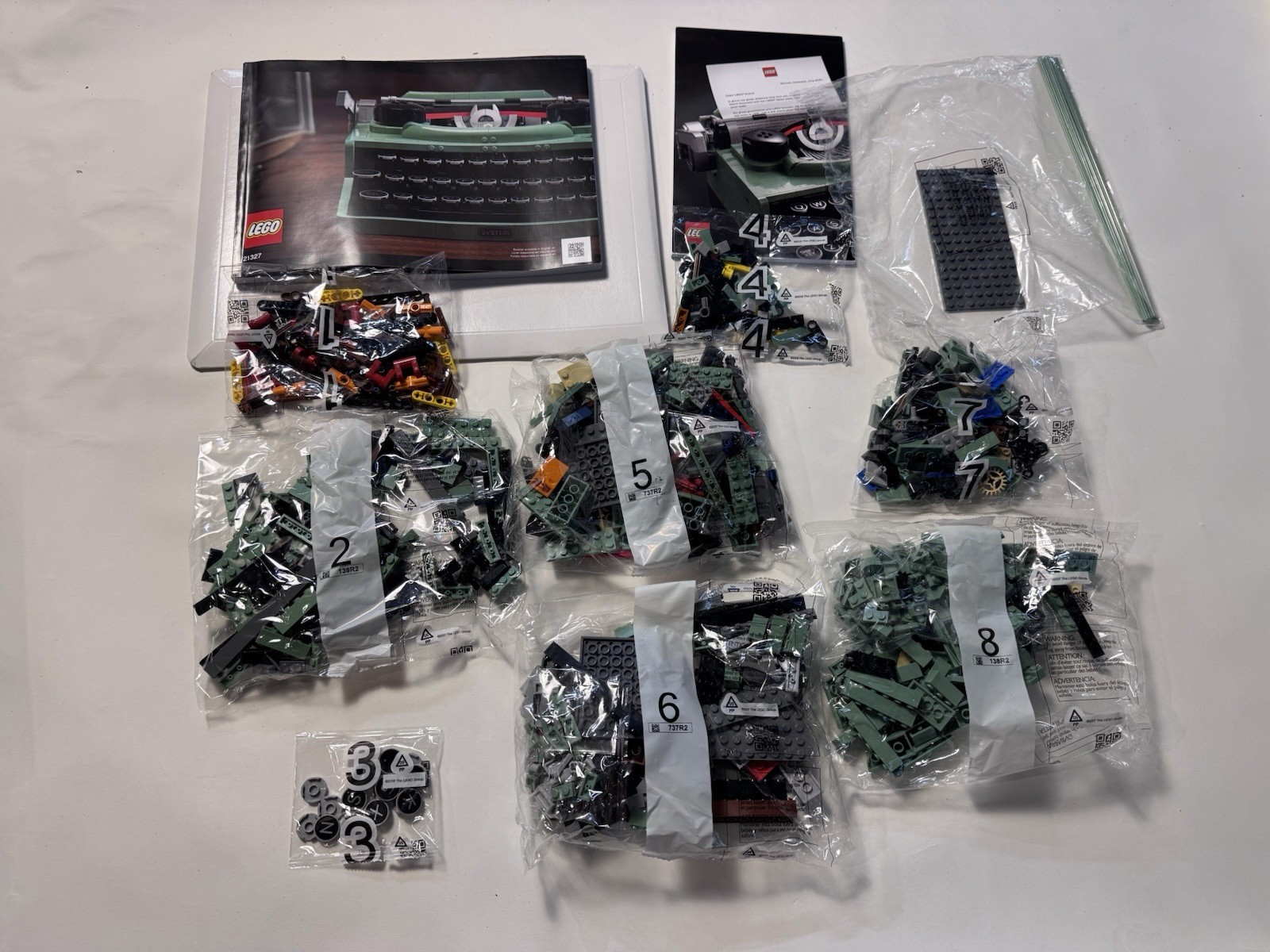 LEGO Ideas Typewriter 21327 Replacement Parts Bags New And Sealed With Manuals