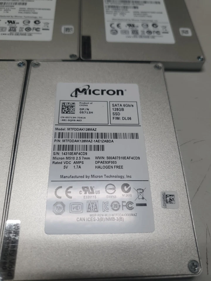 Fast Micron M510 SSD 128GB 128 gb 2.5" SATA Solid State Drive SSD - image 2 of 3
