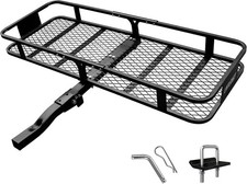 Anti-Abrasion Hitch Cargo Carrier 57"X21"X6",Trailer Rack Mount Steel with High