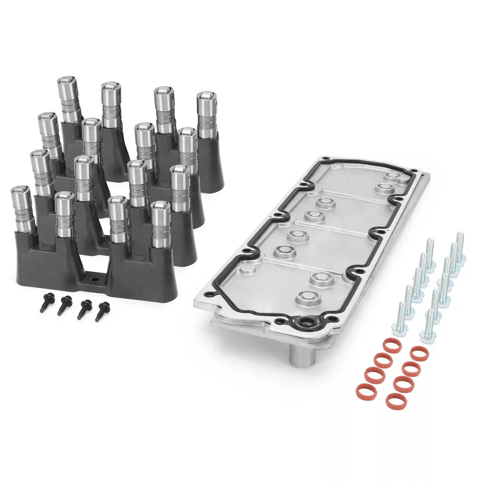 Kit de elevadores NO AFM DOD y cubierta Valley para 05-20 Chevy GMC LS 6,0 L 6,2 L L L86 L94 Foto 2 de 4