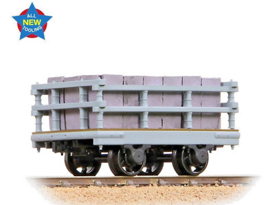 Bachmann 73-027A Dinorwic Schieferwagen mit Seitenteilen grau mit Ladung Maßstab 1:43,5/NG7