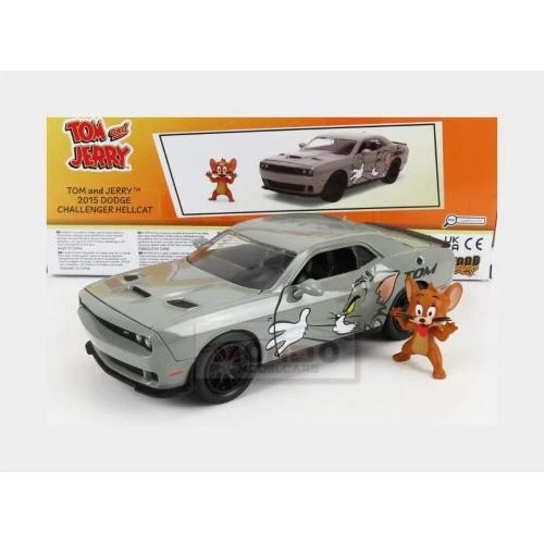 1:24 JADA Dodge Challenger Coupe 2015 Tom & Jerry Grey 253255047-33722 - Immagine 2 di 2