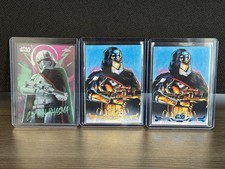 2025 Topps Chrome Star Wars Captain Phasma Lot Stellar Art /99; /50; Graffiti