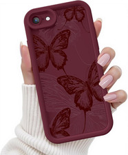 Case for Iphone SE/8/7, Silicone Shockproof Cover Women