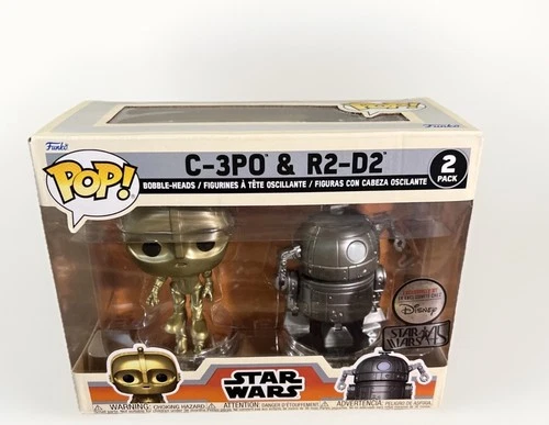 C-3PO & R2-D2 Star Wars Concept Series Funko Pop Two 2 Pack Disney Exclusive
