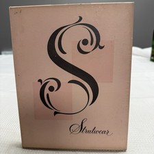 3 Pairs Vtg 50s Strutwear 600 Copper Beige 8.5 Nylon Stockings Seams New 1 Box