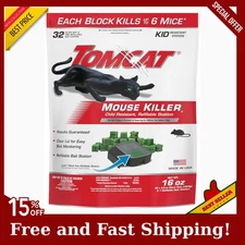Mouse Mice Rat Killer 32 Blocks Bait Poison Rodent Station Trap Tomcat Control