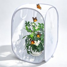 Pop-up Insect and Butterfly Habitat Cage Terrarium Clear Mesh Enclosure - 16"...