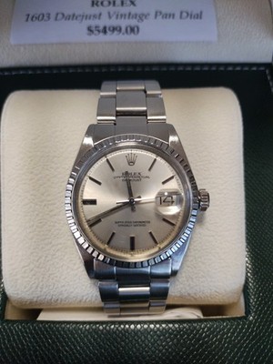 Rolex Datejust 1603 Silver Dial Jubilee Bracelet Fluted 36mm Watch Automatic