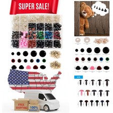 600PCS Safety Eyes and Noses with Washers for Stuffed Animal Amigurumi Doll C...