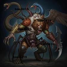 "Dreadweaver Chimera" - Art Digital JPEG Printable File