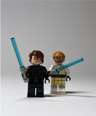 Custom Jedi Anakin Skywalker und Obi-Wan Kenobi Star Wars Minifiguren