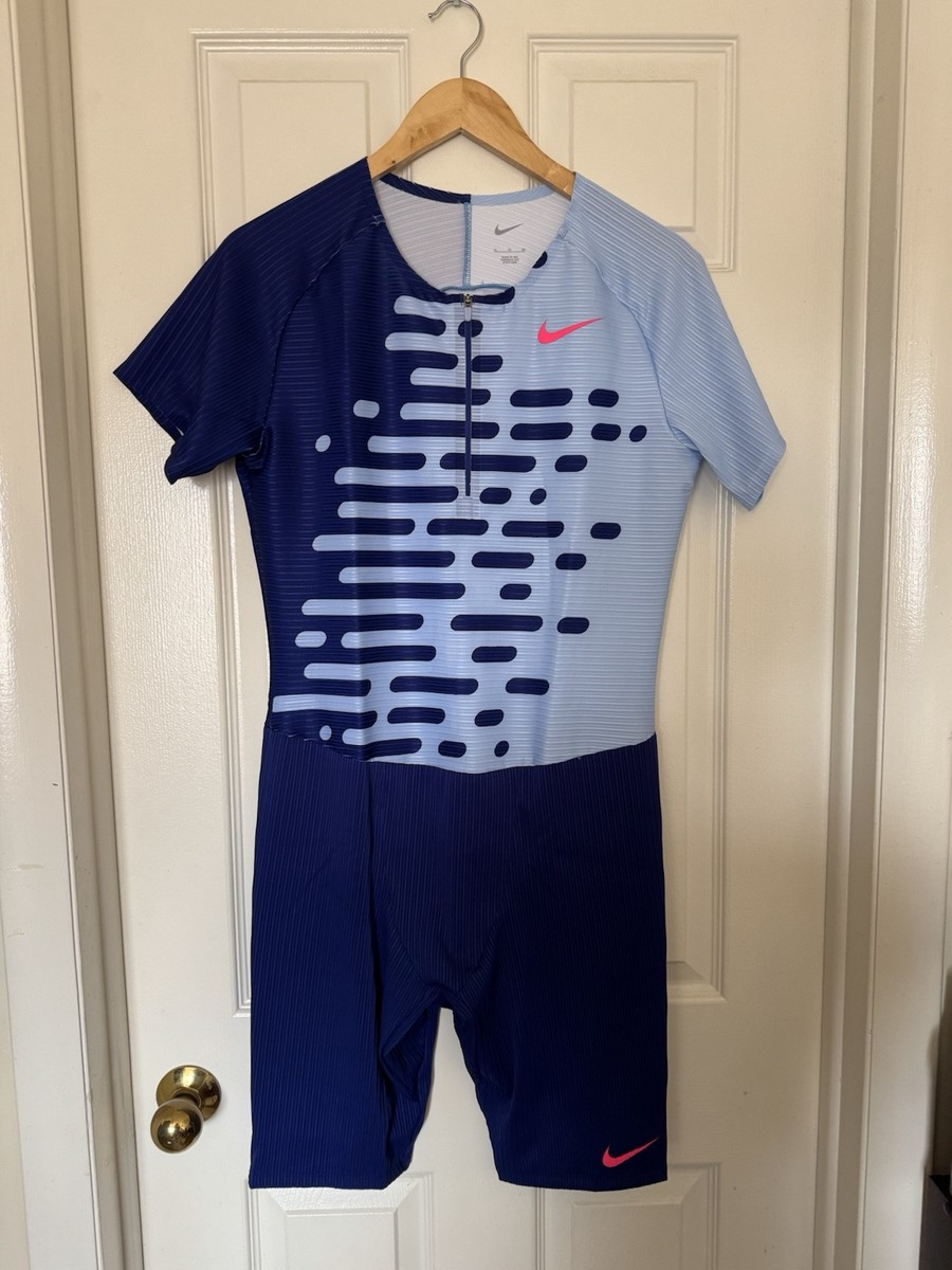 Nike Pro Elite 2023 Team Speedsuit Blue Pink Mens Size