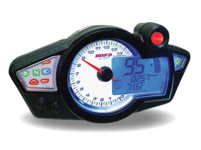 Compteur KOSO RX1N style GP rétroéclairé pour personnalisation de moto custom