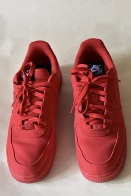 Nike Air Force 1 red /  Canvas 100 Original / Personalisierte Anfertigung GR. 44