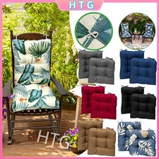 Set of 2 Patio Rocking Chair Cushion Seat Back Chair Cushion Chaise Lounger Pads