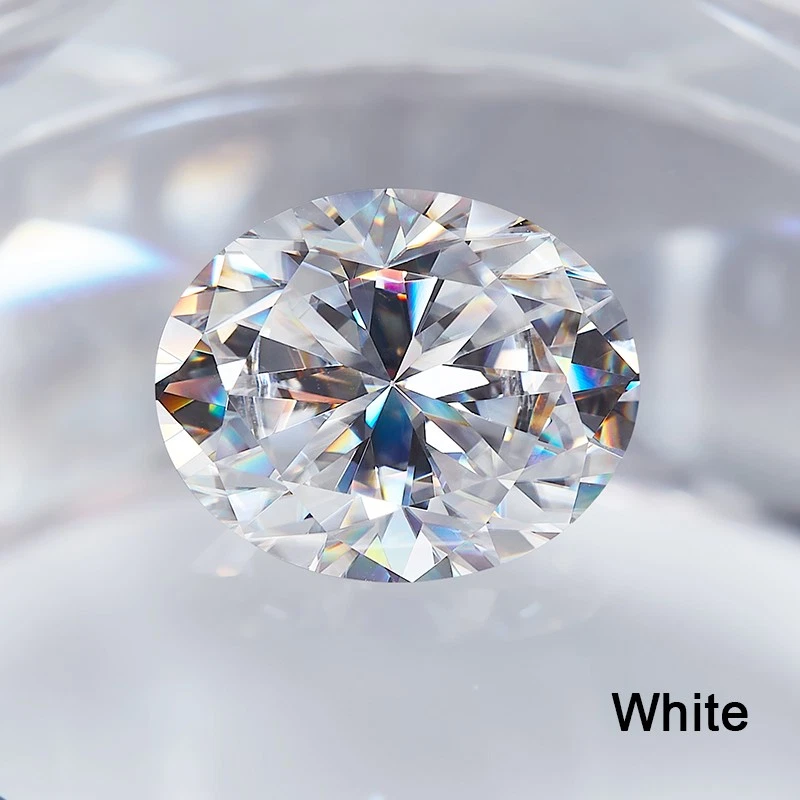 Full Size Multicolor Loose Moissanite 0.5-10ct Oval Cut for DIY Jewelry on Sale - Image 4 of 4