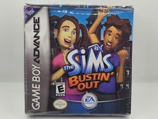 Sims Bustin' Out (Nintendo Game Boy Advance, 2003) Tested Works Box Book 