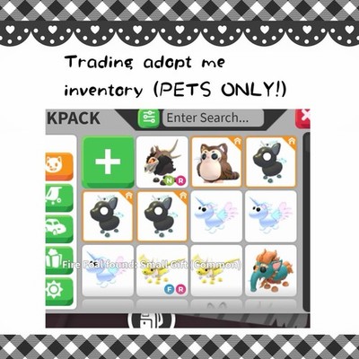 Adopt Me Trading Inventory (Pets Only) Virtual In-Game Game Item/Asset