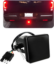 15 LED Brake Light Trailer Hitch Cover, Super Bright Brake Driving Lamp for 2" T