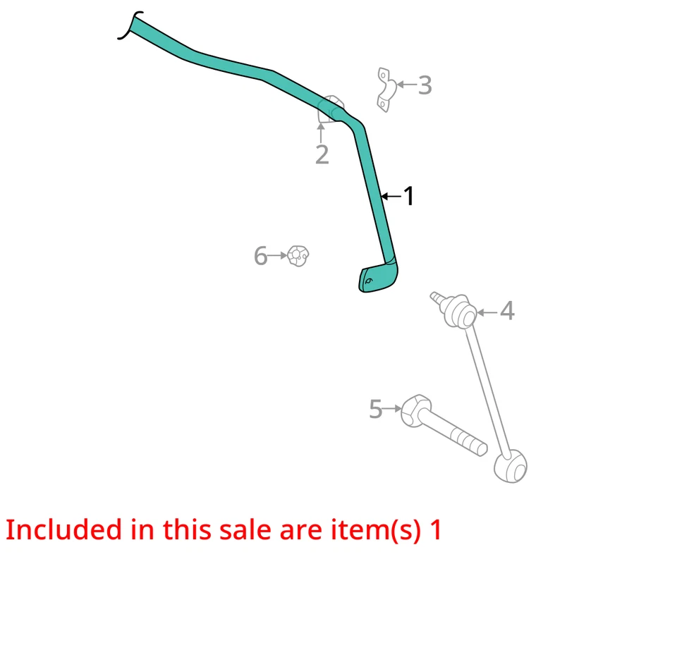 Barra estabilizadora trasera Audi TT 2004 AWD OEM 135 k millas - LKQ365418058 Foto 4 de 4