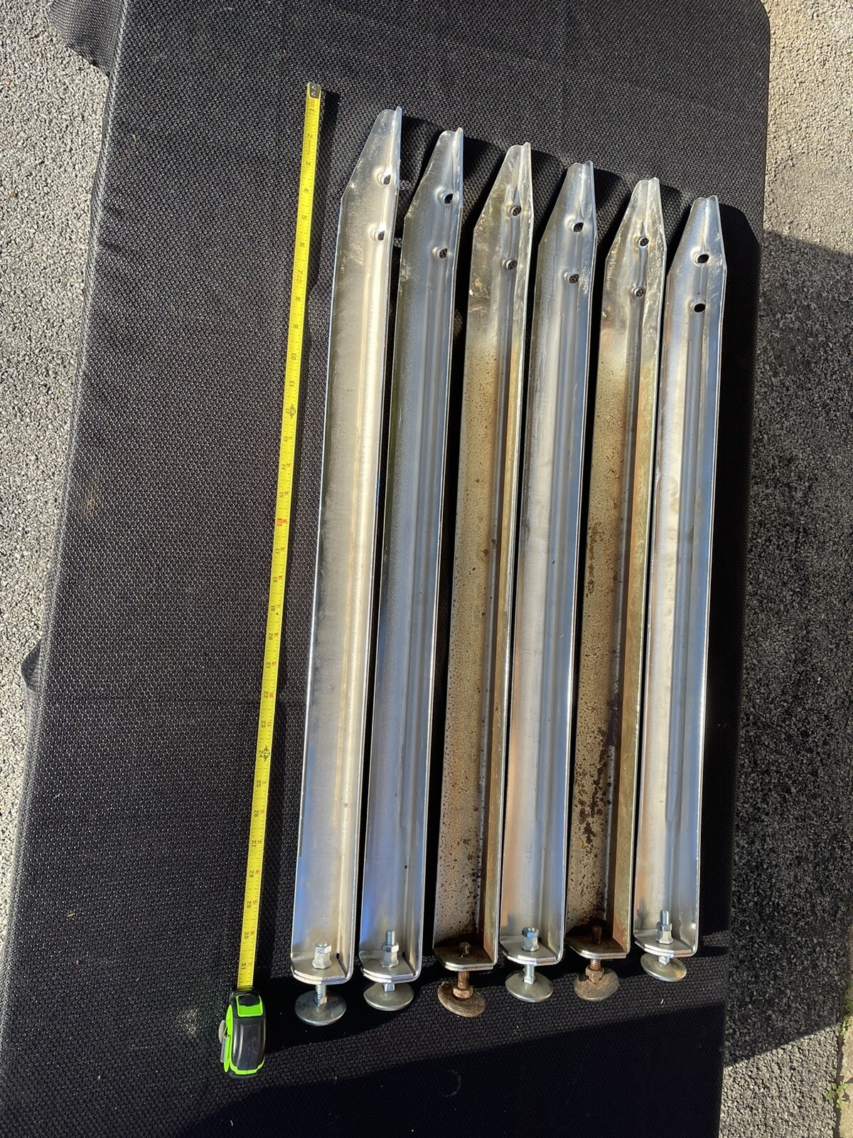 31 Inch (with adjustable feet) Pinball Machine Legs Vintage Set of (6