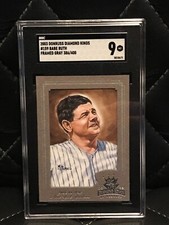 2003 Donruss Diamond Kings Portraits Framed Gray Babe Ruth #159 Card SGC 9 Mint