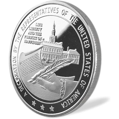 Commemorative US Coin Presidential 1776 Declaration of Independence Military - Picture 3 of 6