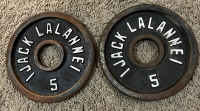 Paire De Plaques De Poids Vintage Standard Barbell – 2,5 Lb – Fonte Olympique – Occasion