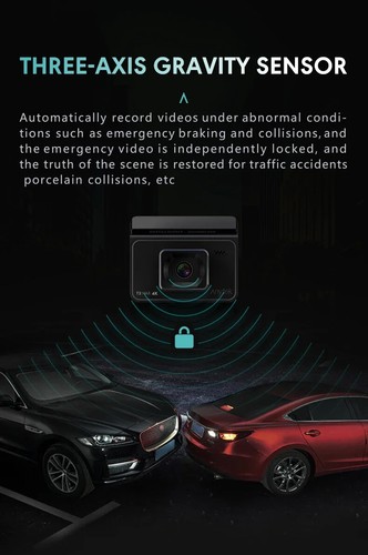 Cámara de visión trasera DVR para tablero frontal 4K mini grabadora de video GPS WIFI 1080P HD - Imagen 17 de 18