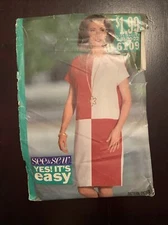 Butterick See&Sew Sewing Pattern 6109 Dress Size C (18-22) - Uncut