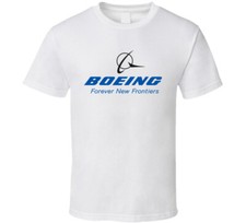 Boeing Airplane Logo White T Shirt