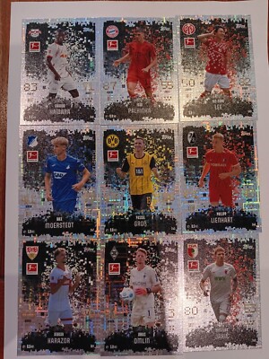 Topps Match Attax Bundesliga 24/25 Alle Pixel Pitch Black 9 Karten