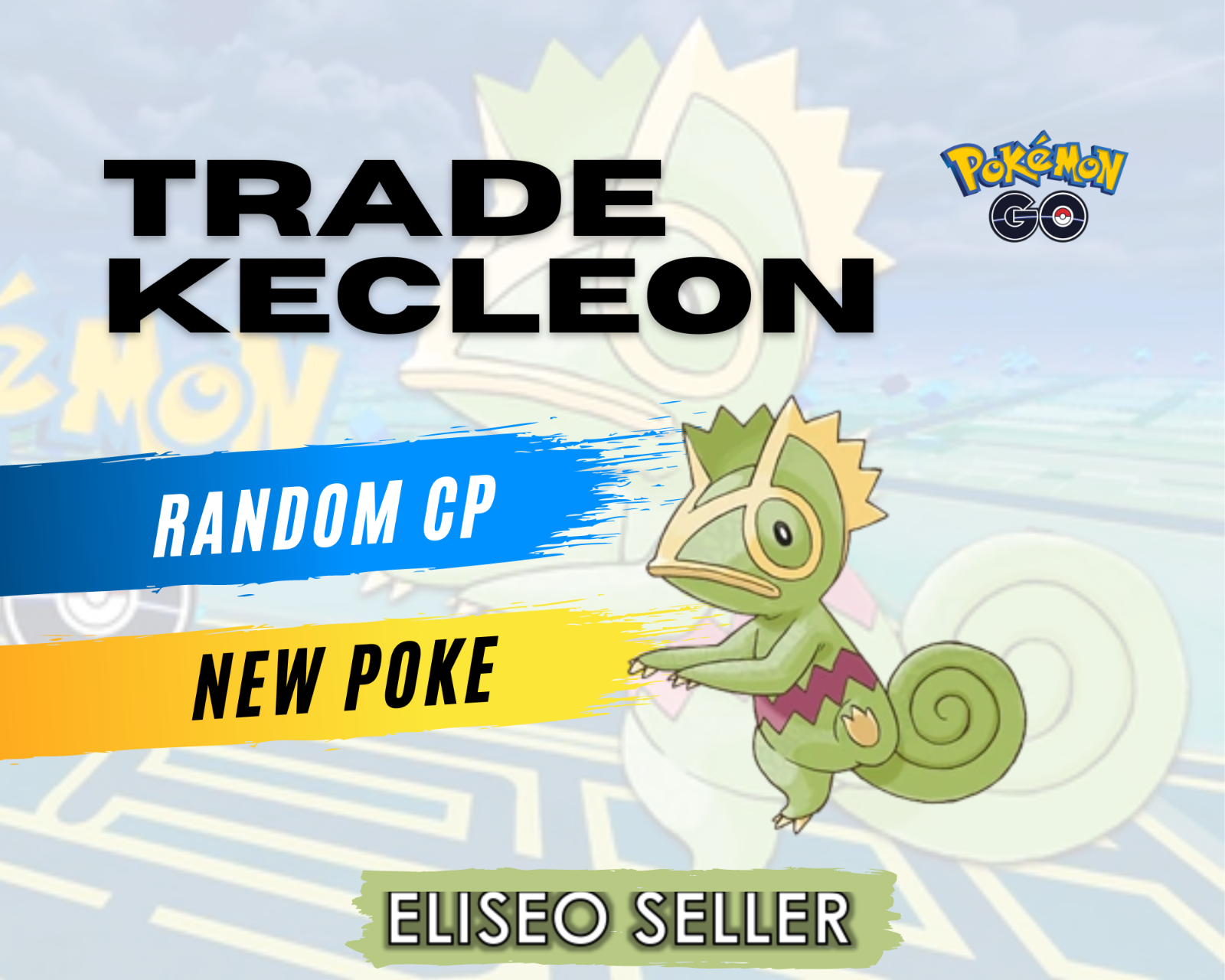 Trade Kecleon - Pokemon Kecleon GO - New Kecleon x1 or x5 or x10