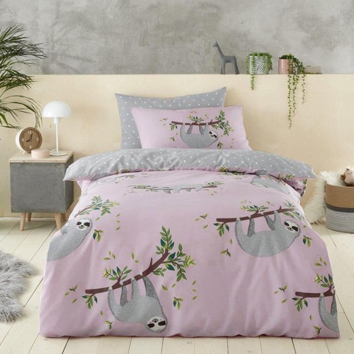 Girls Duvet Sets Childrens Bedding Pink Fairy Unicorns Rainbows New Quilt Covers - Picture 5 of 24