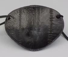 EEL Real Leather Eye Patch Replaceable Elastic, Hand Made-WORLD'S BEST EYE PATCH