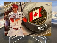 2020 Topps Series 1 Joey Votto Global Game Medallion Gold 44/50 Reds READ