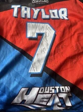 Houston Heat Thomas Taylor Paintball Jersey Signed- size XL Hyde