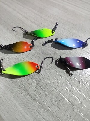Set 5 Cuillères Pêche – Cuillères Tournantes Pour Truite, Predator, Jigging