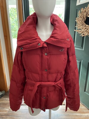 Hollister Women s Red Jacket Size L