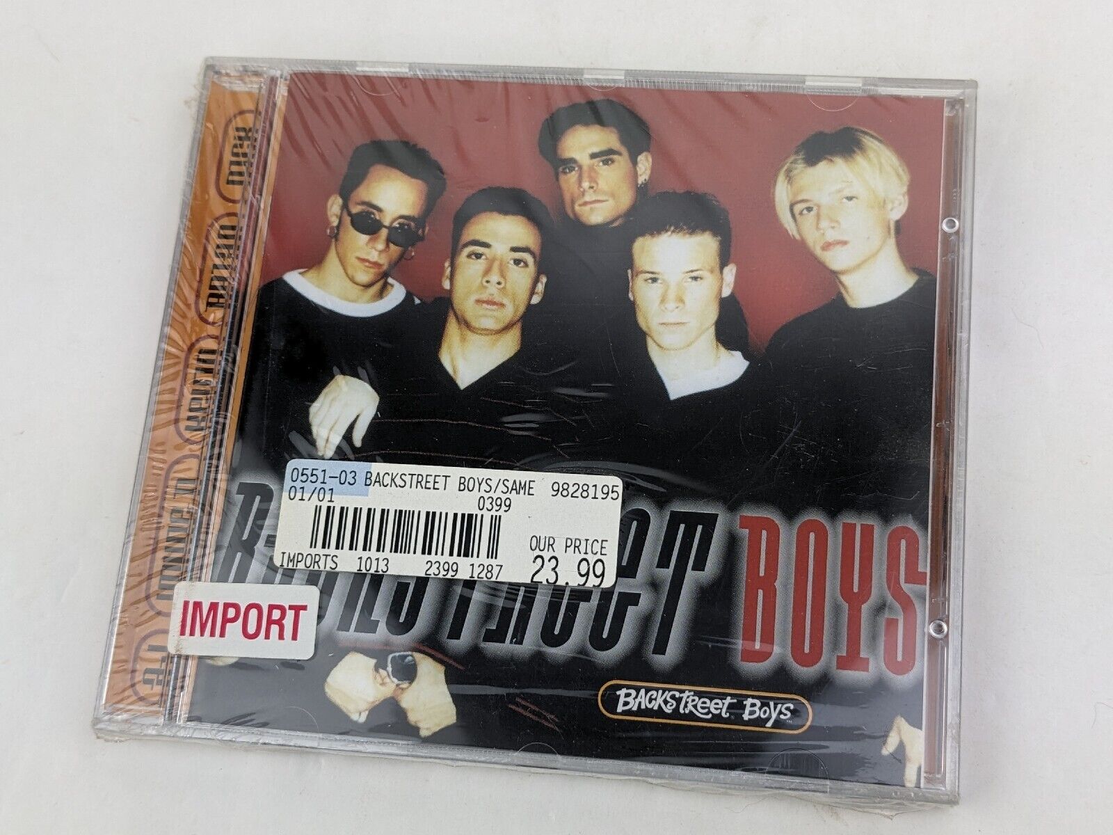 1996 BACKSTREET BOYS Self Titled BSB Euro Import CD RARE Release NEW